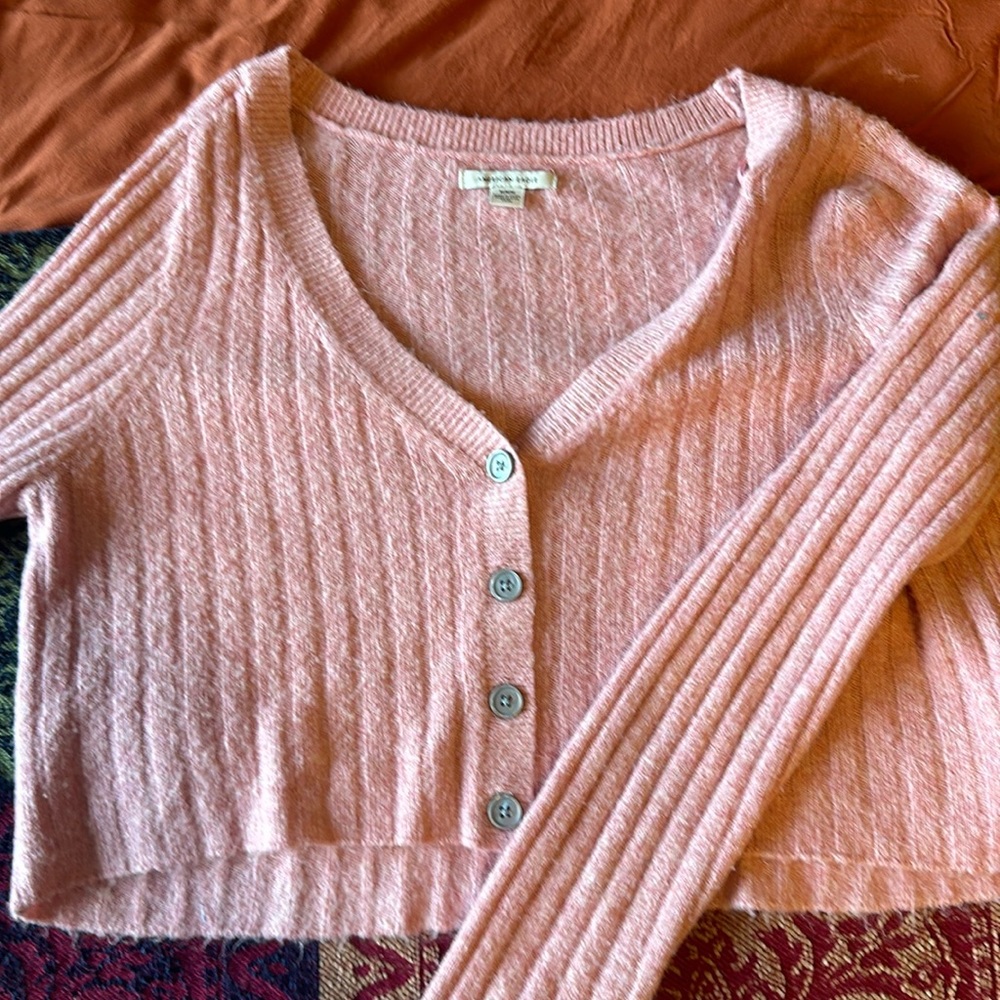 Pink Cropped Sweater